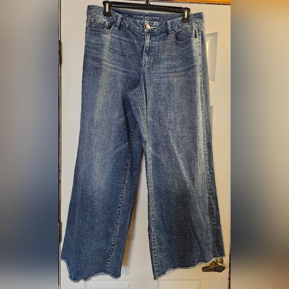 Lane Bryant Light Blue A-Line Trousers